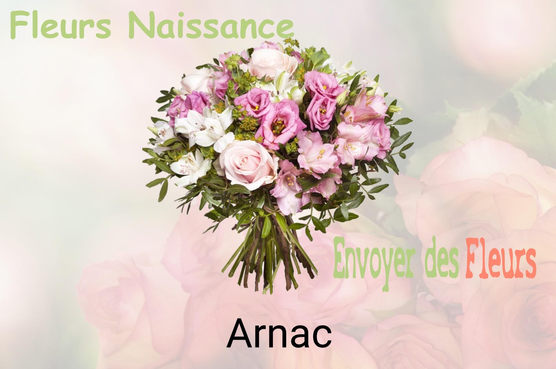 Bouquet de fleurs de naissance livré à Arnac